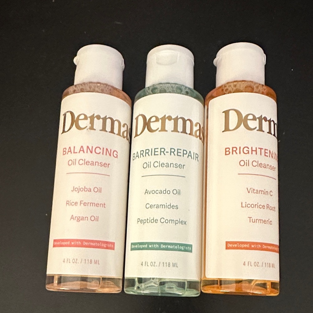 Dermasil Balancing Barrier Repair & Brightening Oil Cleansers Trio